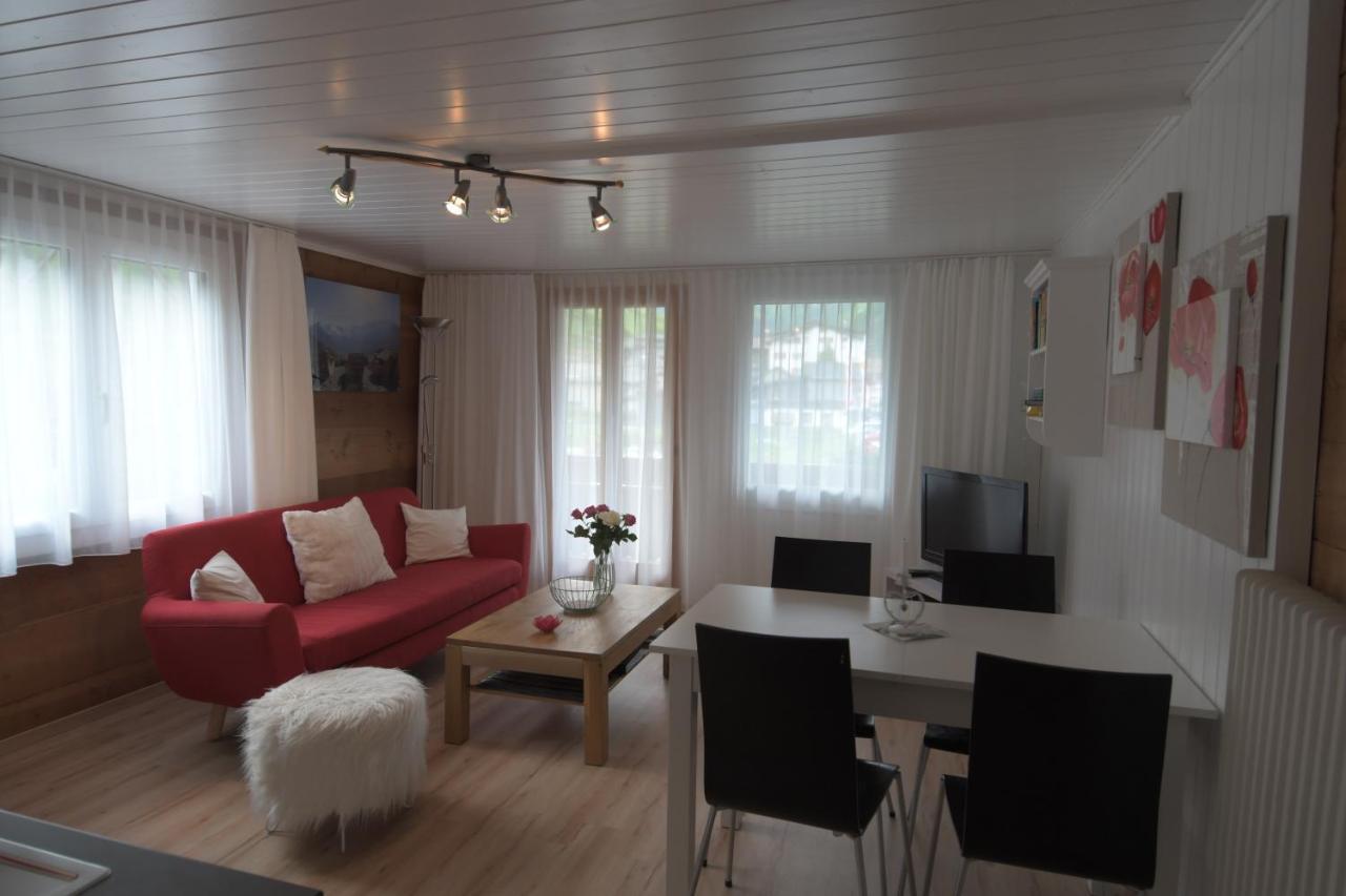 Haus Wiedersehen, Weissmies Apartment Saas-Grund Bagian luar foto