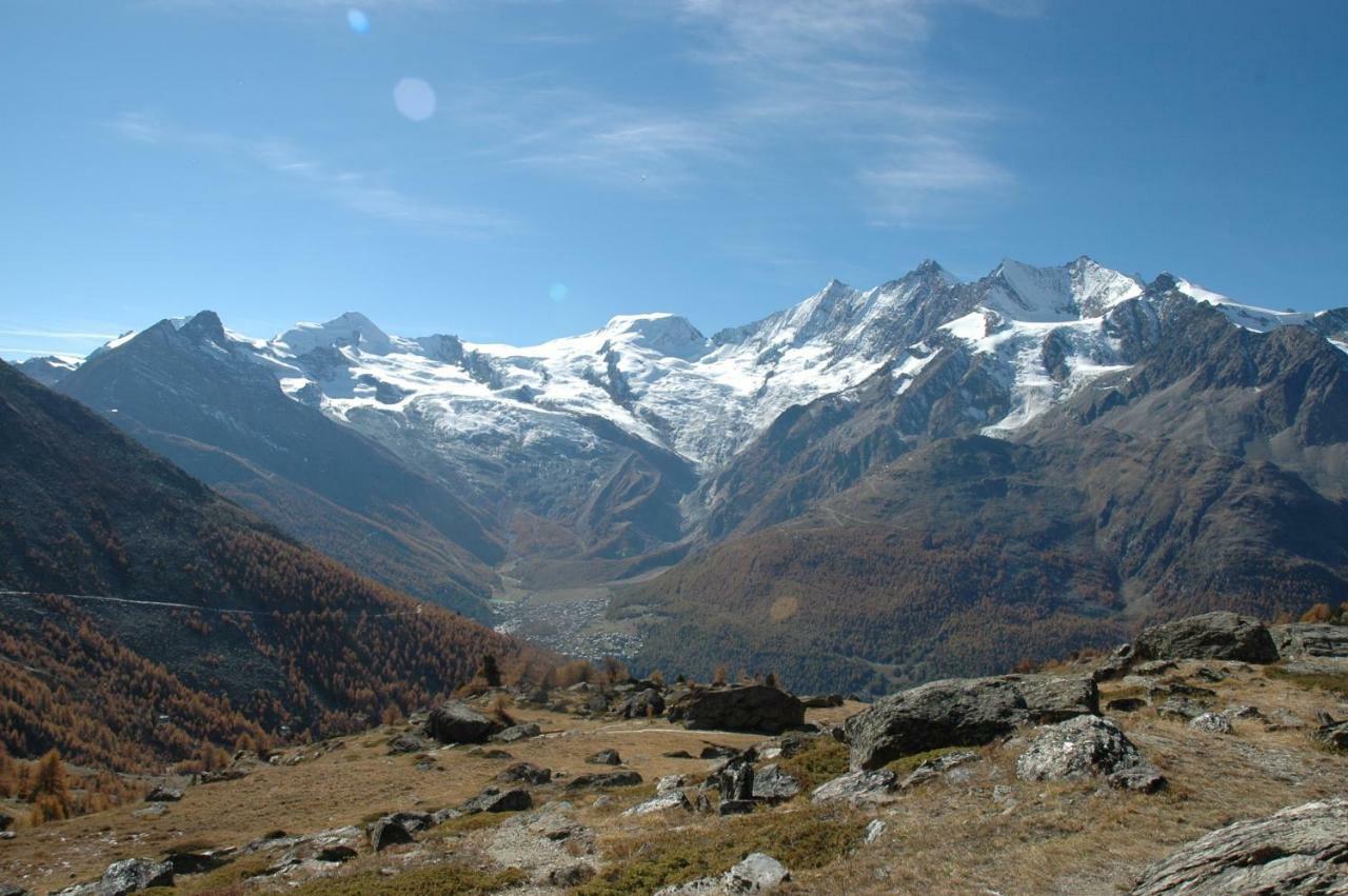 Haus Wiedersehen, Weissmies Apartment Saas-Grund Bagian luar foto