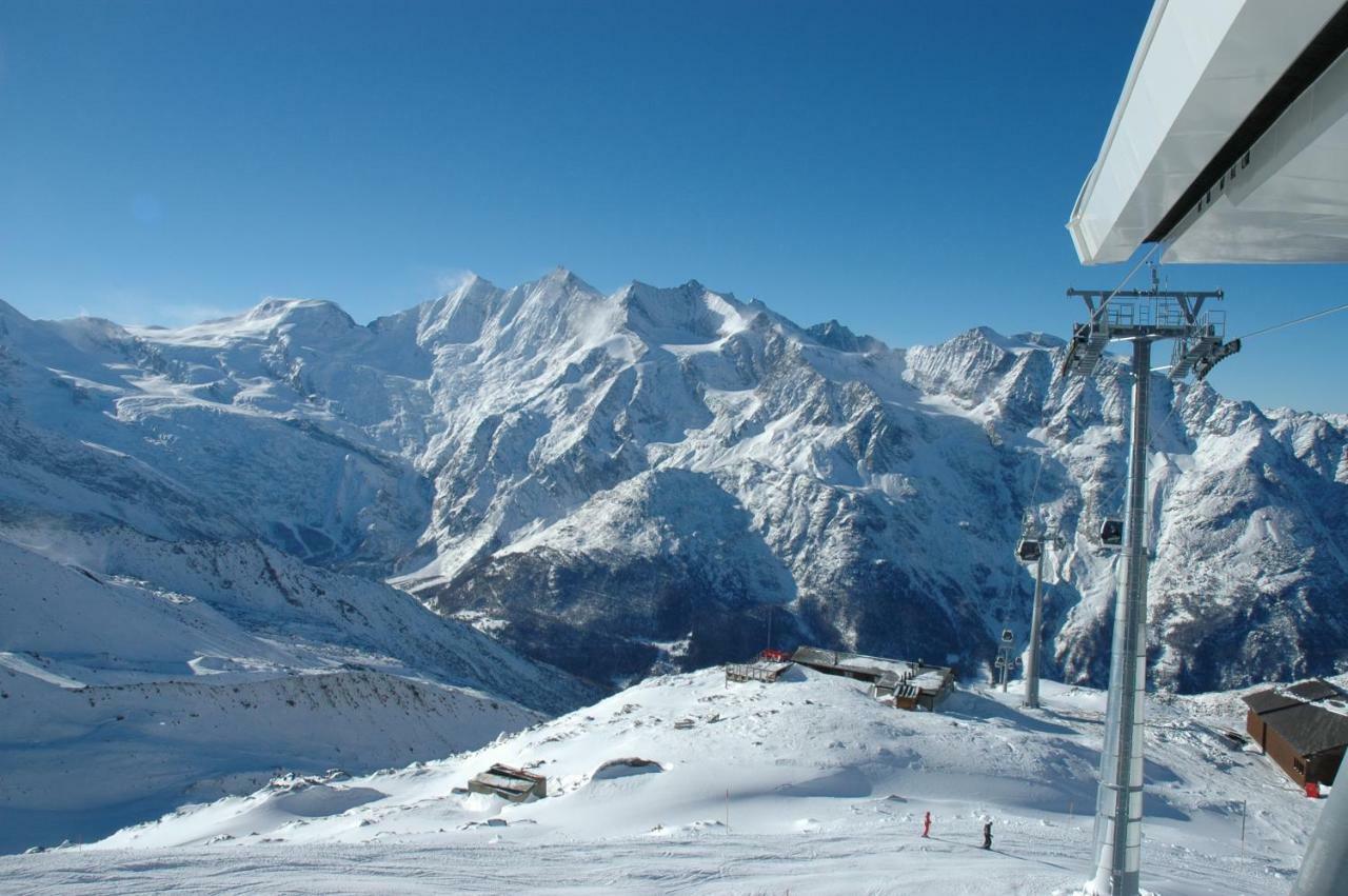 Haus Wiedersehen, Weissmies Apartment Saas-Grund Bagian luar foto